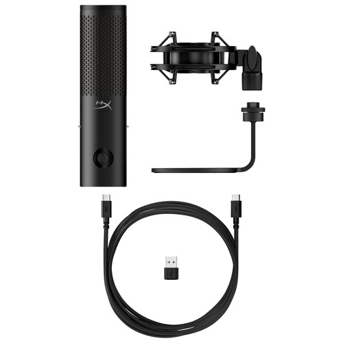 Microphone de bureau USB QuadCast 2 S de HyperX - Noir/Rouge