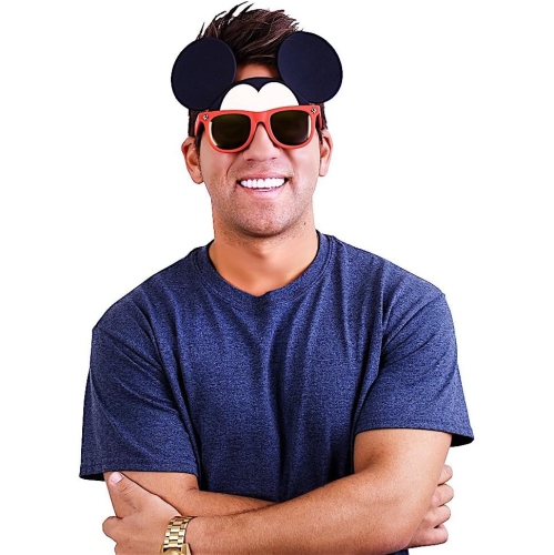 Lunettes de soleil Sunstaches Mickey Mouse sous licence pour costume instantané