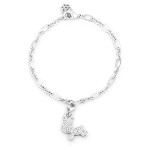 JGI  Rudy 0.25Ct Cz Reindeer Charm Bracelet In Multicolor