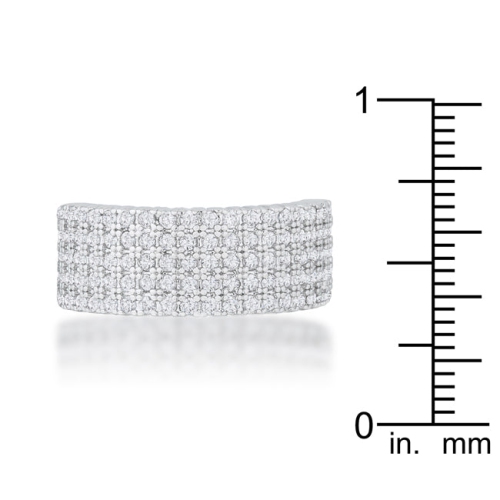 Gwen 1ct CZ Wide Ring