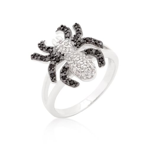 JGI  Cubic Zirconia Spider Fashion Ring In Multicolor