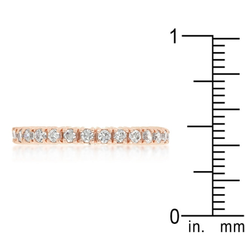 Finish Cubic Zirconia Eternity Band