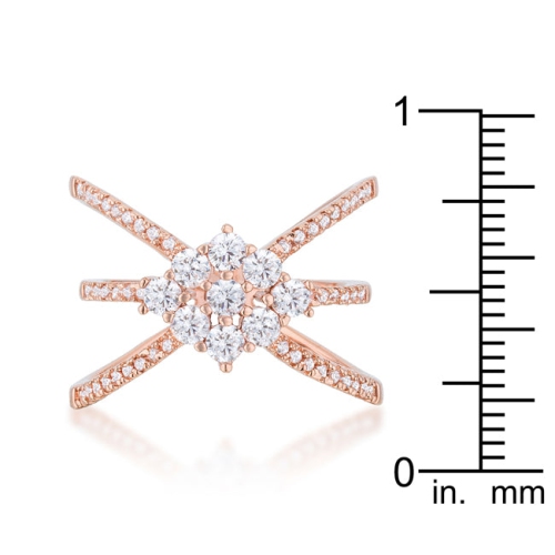 Mindy 0.8ct CZ Delicate Triple Wrap Ring