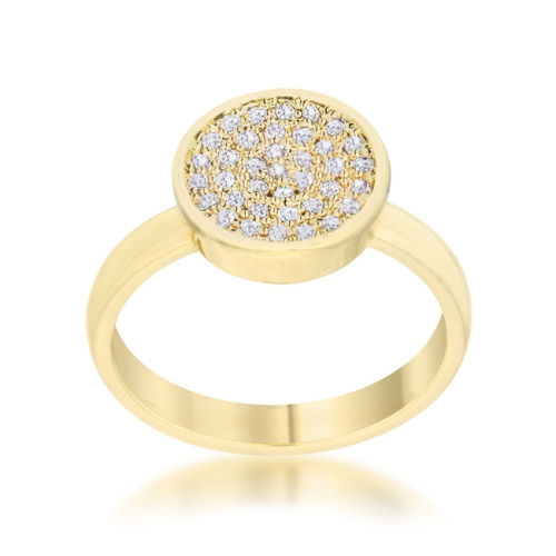 0.2ct CZ Pave Circle Ring