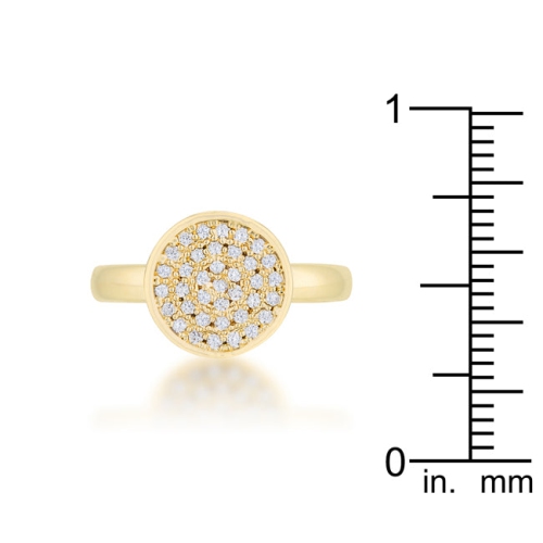 0.2ct CZ Pave Circle Ring