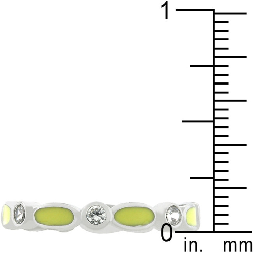 Link Enamel Stacker Ring