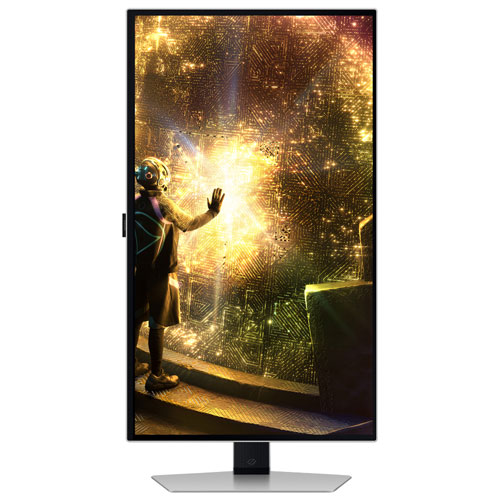 Moniteur de jeu FreeSync DELO incurvé QHD 240 Hz 27 po Odyssey de Samsung avec temps de réponse 0,03ms gris à gris - Argenté