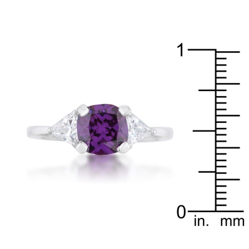 Shonda 1.8ct CZ Cushion Classic Statement Ring
