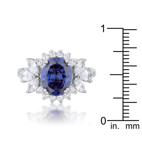 Krizia 4.2ct Tanzanite CZ Classic Ring