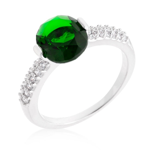 JGI  Oval Cubic Zirconia Engagement Ring In Multicolor