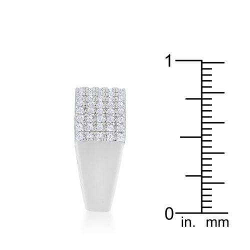 Gwen 1ct CZ Wide Ring