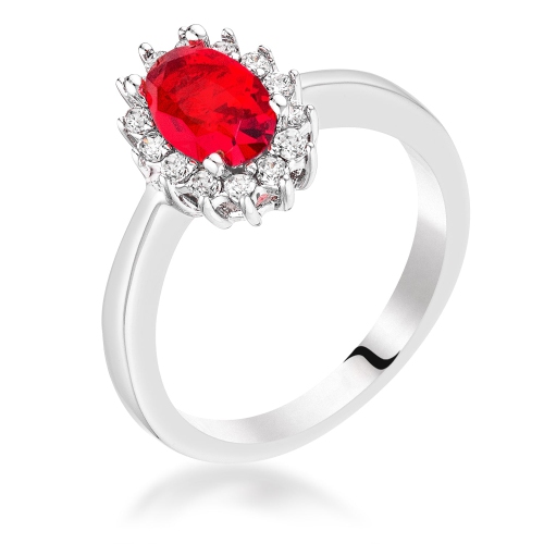 Image 1 de 2.. Petite bague ovale CZ