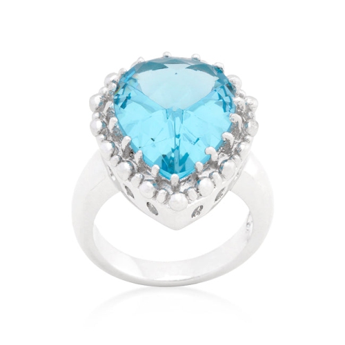 Bague cocktail, topaze solitaire