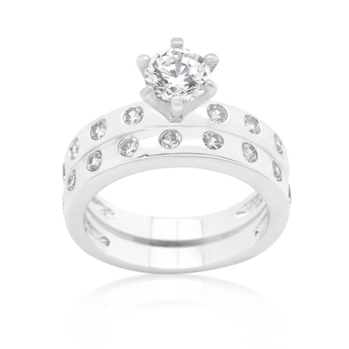 Ensemble nuptial à bordure ronde