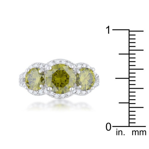 Garnet Classic Trio Ring