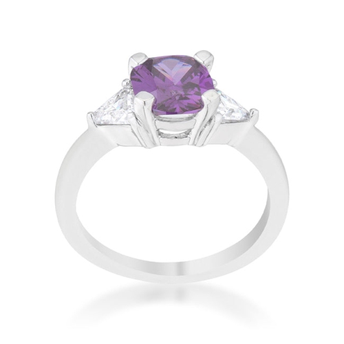 Shonda 1.8ct CZ Cushion Classic Statement Ring