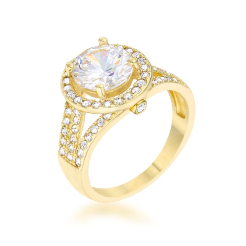 JGI  Marylin 2.5Ct Cz 14K Classic Ring In Multicolor