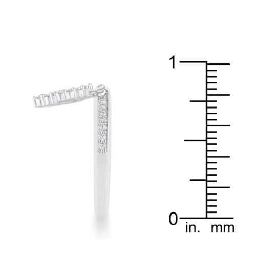 Christmas Tree 0.3ct CZ Holiday Charm Ring