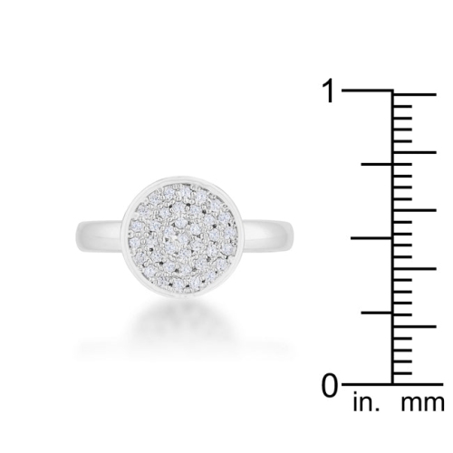 0.2ct CZ Pave Circle Ring