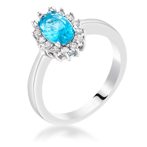 JGI  Cz Petite Oval Ring In Multicolor