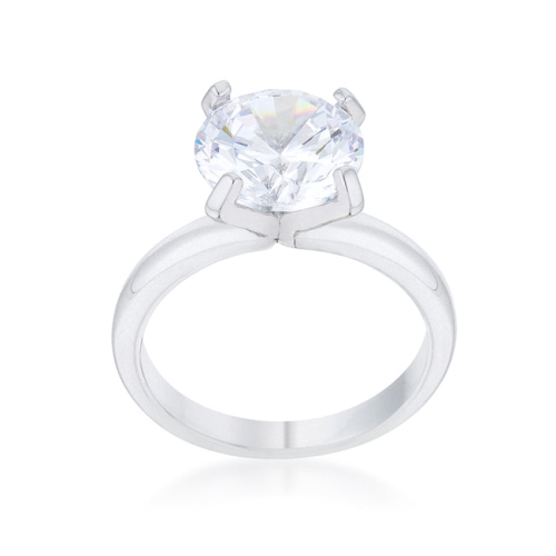 Hanna 4.4ct CZ Classic Solitaire Ring