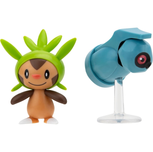 Pokemon Chespin and Beldum 2-in Battle Figure Set 2-Pack