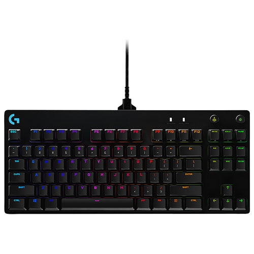 Brand New - Logitech G Pro Backlit Mechanical GX Blue Clicky Gaming Keyboard