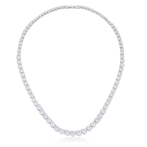 Graduated Cubic Zirconia Necklace for women