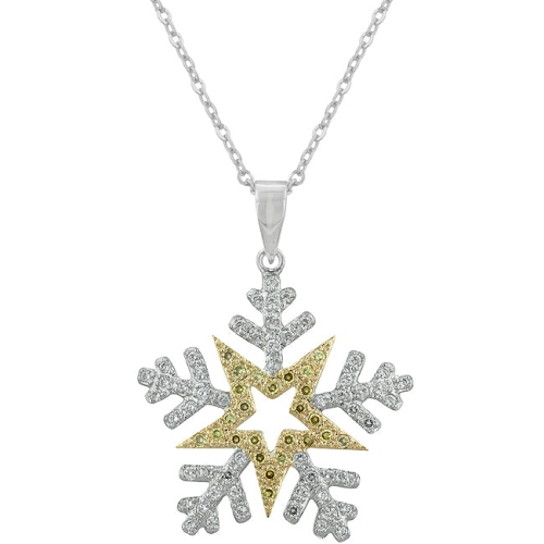 Pave Snowflake Pendant