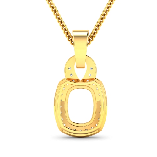 Pendentif en or jaune 14K ct avec diamants blancs véritables d'0,25&nbsp;carat