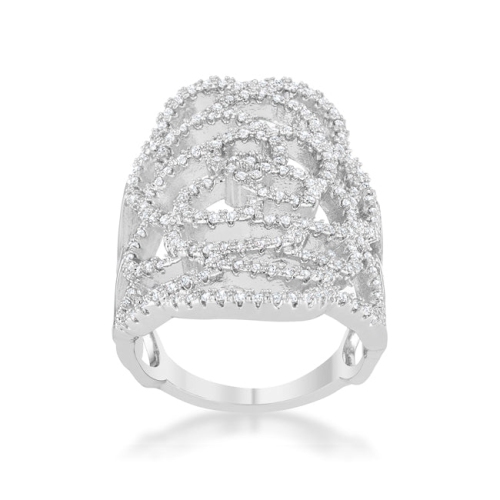 Rosa 1.25ct CZ Filigree Cocktail Ring