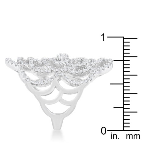 Rosa 1.25ct CZ Filigree Cocktail Ring
