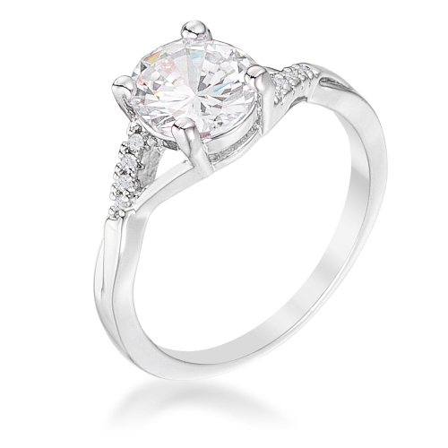 JGI  1.3Ct Plated Simple Engagement Ring In Multicolor