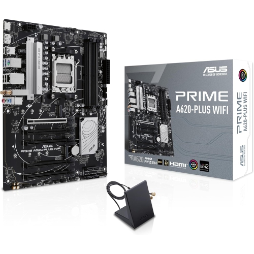 Carte mère de jeu PRIME A620-PLUS Wi-Fi Socket AM5 Ryzen 7000 d'ASUS