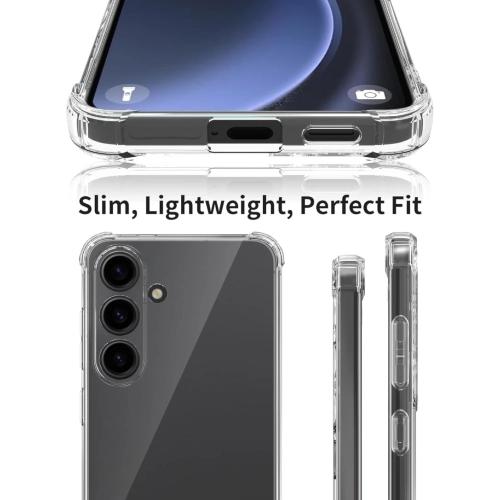 Étui pour Galaxy S24 FE 5G de Samsung - antichoc en TPUR souple transparent avec protection souple pour sac à gaz, protecteur antichoc mince