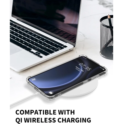 Étui pour Galaxy S24 FE 5G de Samsung - antichoc en TPUR souple transparent avec protection souple pour sac à gaz, protecteur antichoc mince