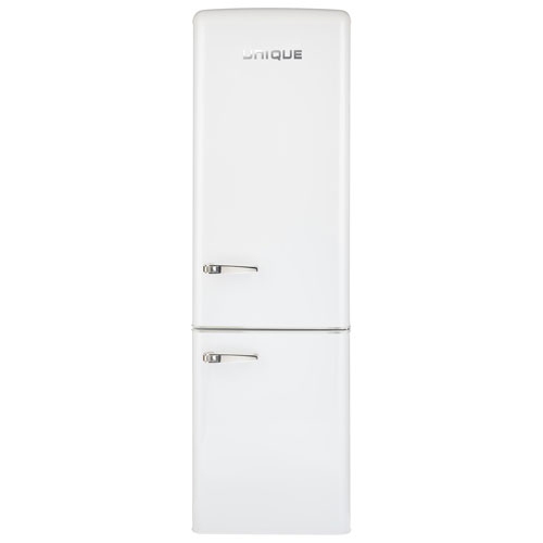 UNIQUE APPLIANCES  Unique Retro 22" 10 Cu. Ft. Solar-Powered Bottom Freezer Refrigerator (Ugp-275L W) - In White