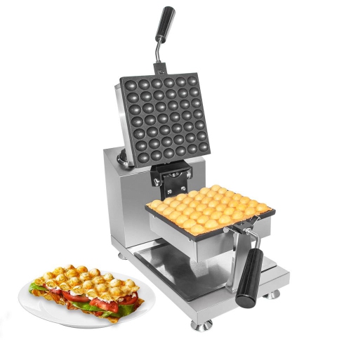 A-BW311_110 Bubble Waffle Maker Machine | Square-Shaped Bubble Waffle Iron With Improved Manual Thermostat | Nonstick