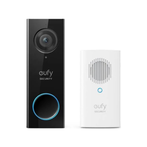 Brand New - Eufy 2K Wi-Fi Video Doorbell C31 with Chime - Black/White