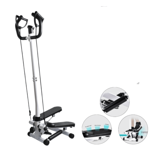 TOPTENG  Health & Fitness Steppers for Exercise, Vertical Climber Stair Stepper Exercise Home Workout Equipment \w Resistance Bands for Full Body