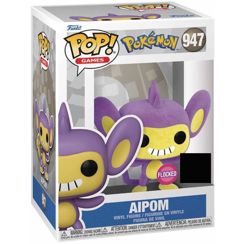 POP  Games 3.75 Inch Action Figure Exclusive - Aipom Flocked #947