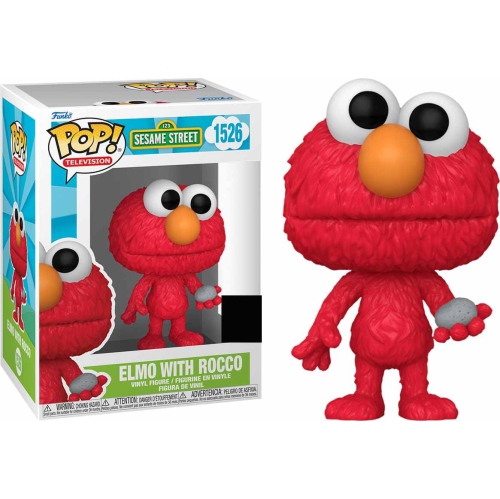 Figurine Pop Television Sesame Street de 3,75 po exclusive - Elmo avec Rocco #1526