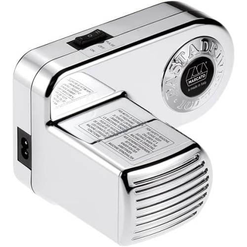 MARCATO  Made In Italy Pastadrive 110V Electric Pasta Machine, Chrome Steel. Compatible With Atlas & Ampia Machines And Marga Mulino