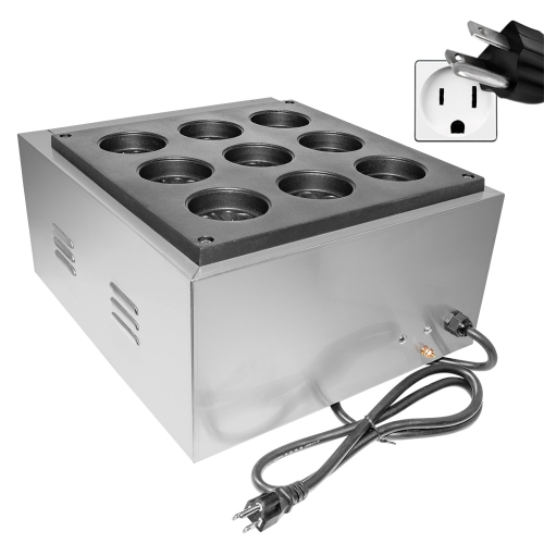 GR-RB9 Red Bean Cake Machine | Electric Obanyaki Grill | 9 Pcs | Heating Red Bean Cake Maker | 110V