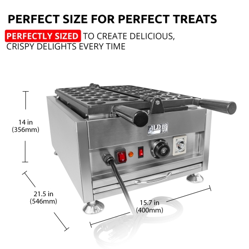 AP-738 Gaufrier en forme de noyer | Gaufrier farci | Gaufres à 23 noix | 110 V