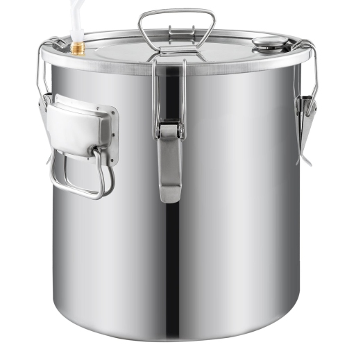 A-FCSA2-06 Alcohol Wine Distiller | Moonshine Still | Two-tanks Water Alcohol Distiller | 1.6 Gallon 6L