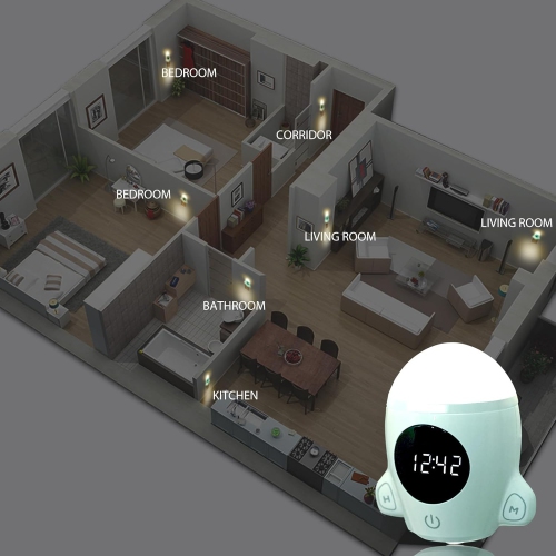 YOULIGHTS 1 Piece Night Light , Breastfeeding Lamp, Cute Space Rocket Decorative Night Light for Non-Wall Mounted, Wall Mounted, Nursery Room, Gift