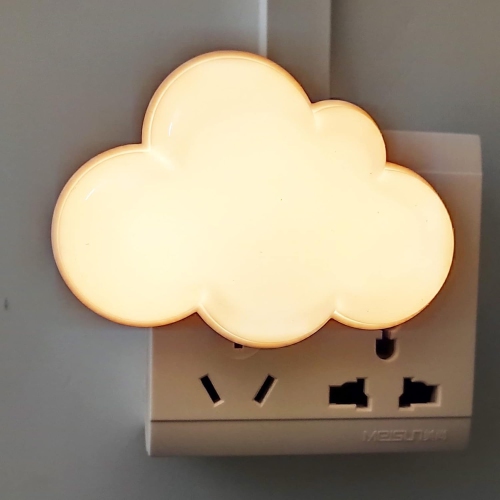 YOULIGHTS  Led Night Light Plug-In Lamp Light Sensor Cloud Night Light Mini Pretty Night Light Adults Kids Night Light for Bedroom Suitable for Home