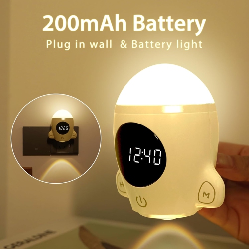 YOULIGHTS 1pcs-Bathroom Night Light, Plugin LED Wall Space Lights with Remote & Touch Control, Adjustable Brightness, Kid Gifts Ideas Fun Space