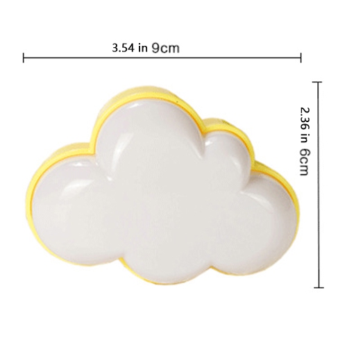 4Pack Sensor LED Night Light Plug in Lamp Cloud Night Light Mini Pretty Night Lights for Adults Kids NightLight